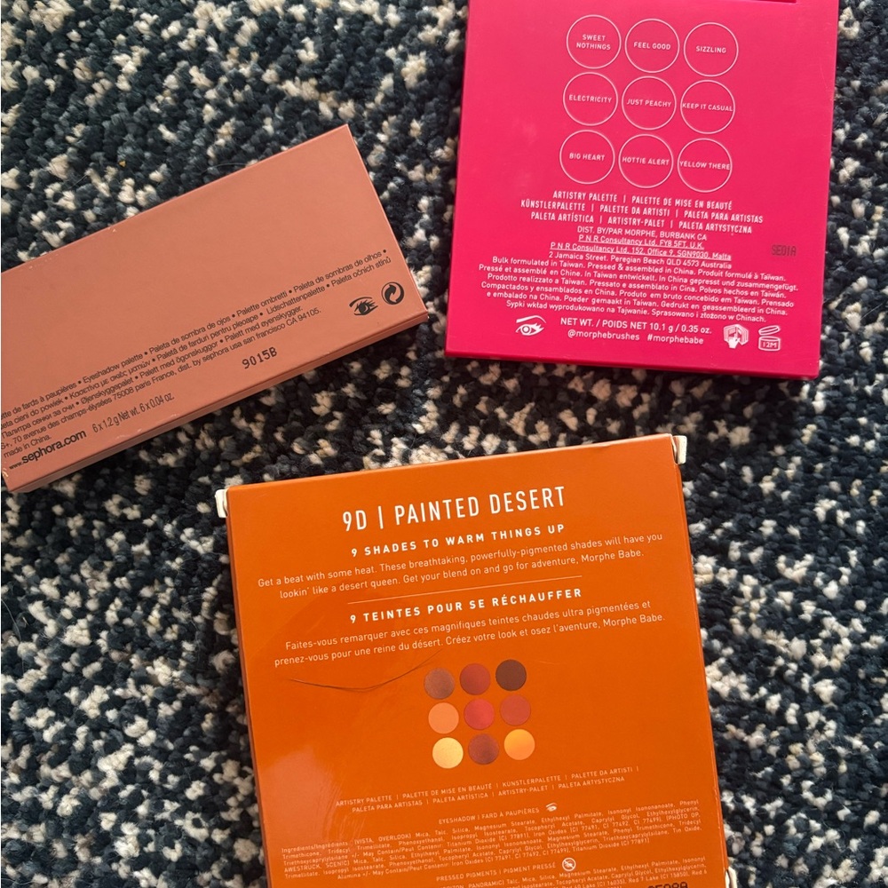 Morphe 9D Painted Desert Eyeshadow Palette - Orange, Brown, Gold, Red